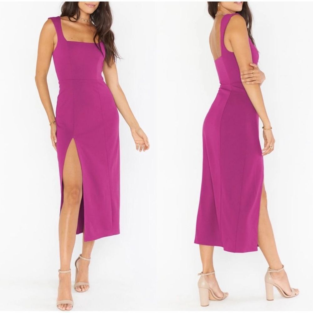 Show Me Your MuMu Eden Midi Dress XS NWT - Picture 2 of 8
